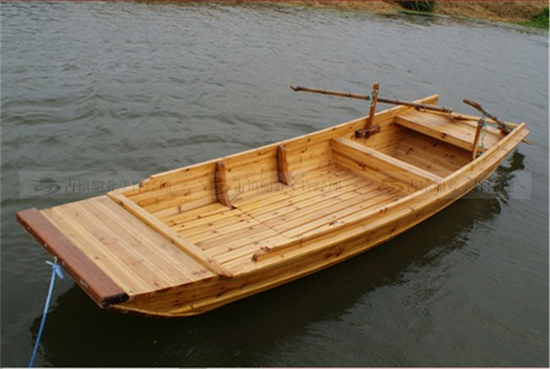 木质保洁船_4米农用渔船